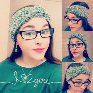 Handmade custom Ear Warmer & matching Earrings✨